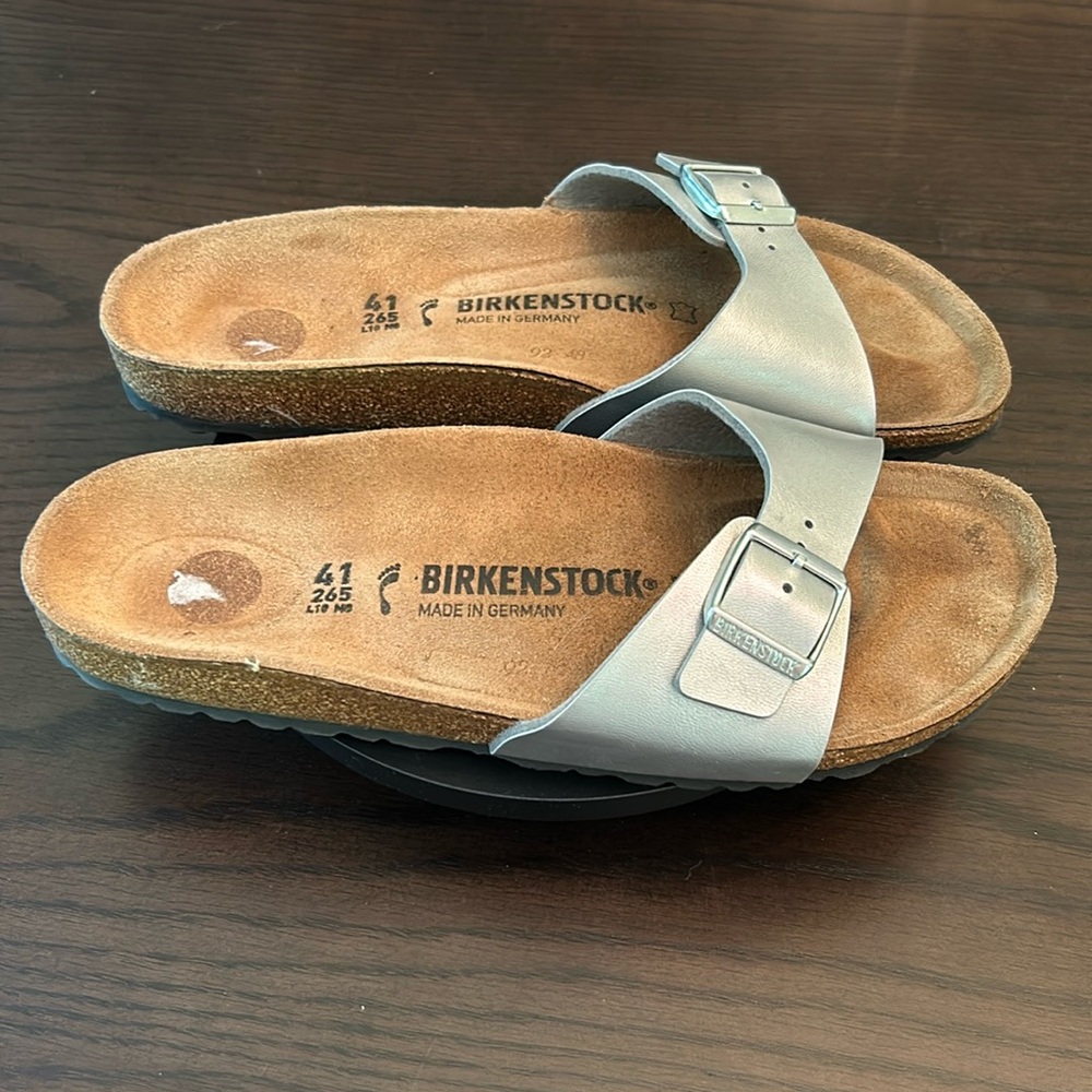 Silver Birkenstocks